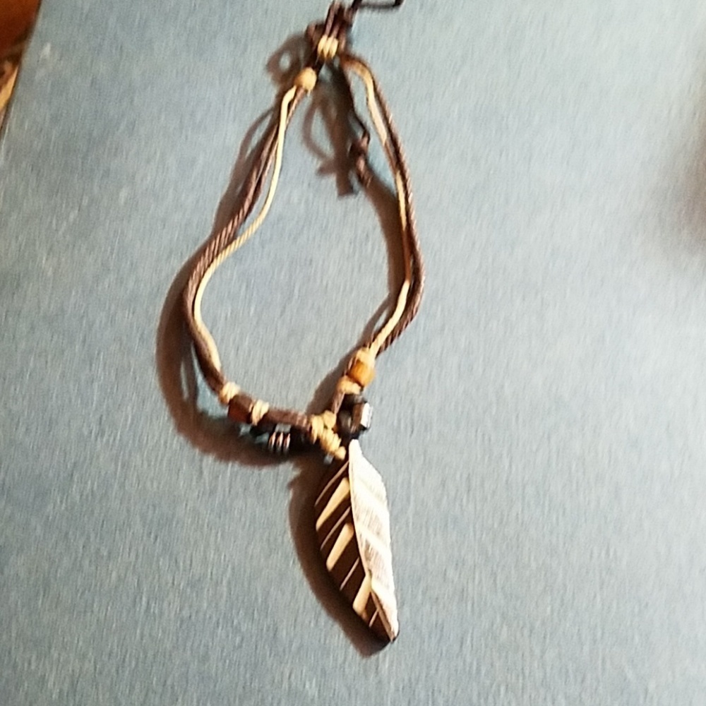 Natural Beaded Adjustable Necklace Handmade - Picture 1 of 2